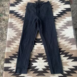 Jesse Kamm Ranger Pants Black Cotton Canvas Women’s Size 4 Pant Trousers Slim
